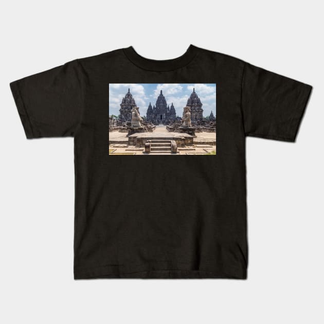 Candi Sewu, part of Prambanan Hindu temple, Indonesia Kids T-Shirt by auradius